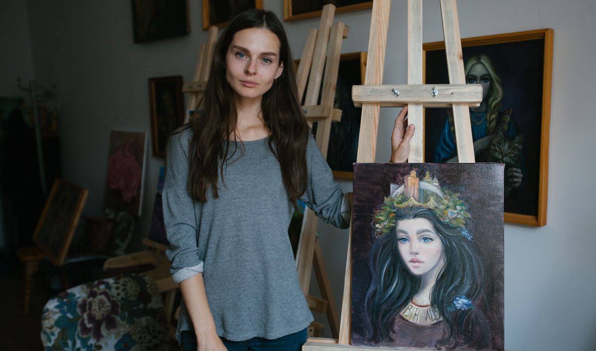 “Зі мною можна намалювати все”: вінницька художниця Анна Борачук. ВІДЕО