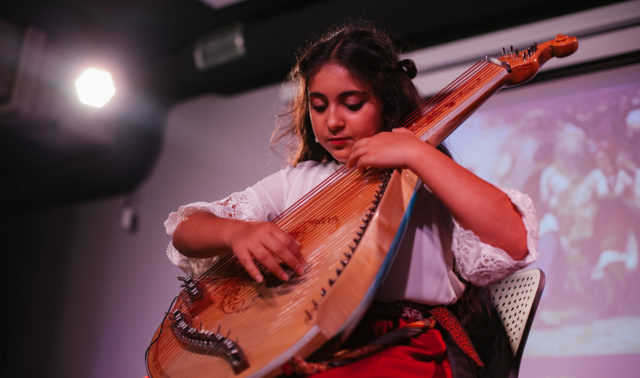 Вінницька бандуристка Софія Аль-Хадіді зіграла перший сольний концерт на унікальному інструменті. ФОТО