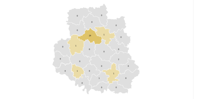 Онлайн-мапа поширення Covid-19 на Вінниччині. ГРАФІКА