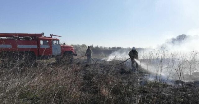 16 гектарів за добу: на Великдень на Вінниччині загасили 15 пожеж в екосистемах. ФОТО