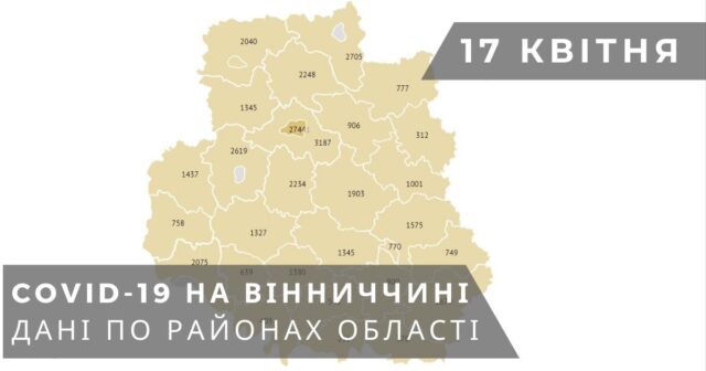 Коронавірус на Вінниччині: оновлені дані по районах станом на 17 квітня. ГРАФІКА