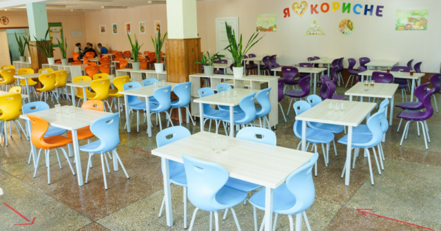 Із зонами для прийому їжі та майстер-класів: у Вінниці в межах “Бюджету шкільних проєктів” облаштували їдальню школи №16. ФОТО