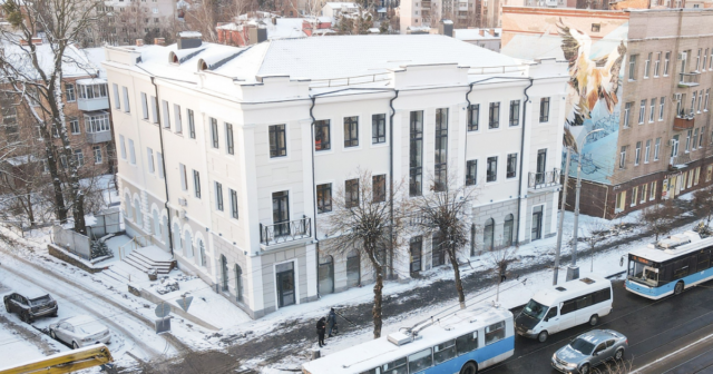 У Вінниці завершується реконструкція будівлі майбутнього туристичного хабу на Соборній. ФОТО