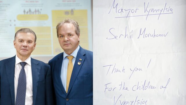 Посол Швейцарії передав Вінниці сто тисяч гривень на підтримку дітей
