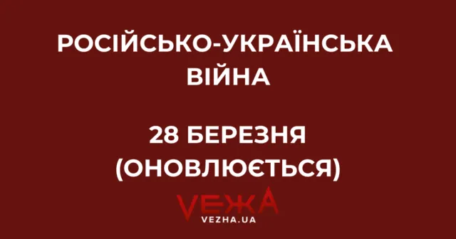 Російсько-українська війна – 28 березня (ОНОВЛЮЄТЬСЯ)