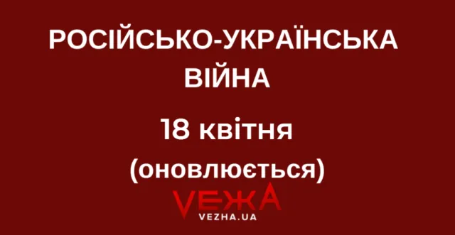 Російсько-українська війна – 18 квітня (ОНОВЛЮЄТЬСЯ)