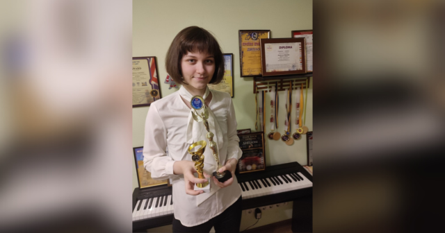 Вихованка Вінницької дитячої музшколи за останнє півріччя здобула десяток перемог та Гран-прі