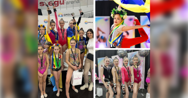 Юні вінницькі спортсменки здобули нагороди на Другому міжнародному турнірі з художньої гімнастики «Opole Disco Cup»