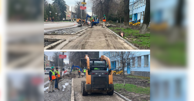 У Вінниці капітально ремонтують паркувальну зону на вулиці Стрілецькій