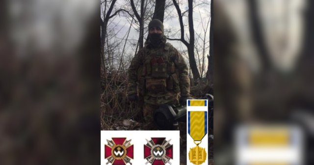 Військового з Вінниччини Миколу Нікітіна нагороджено медаллю «Золотий тризуб»