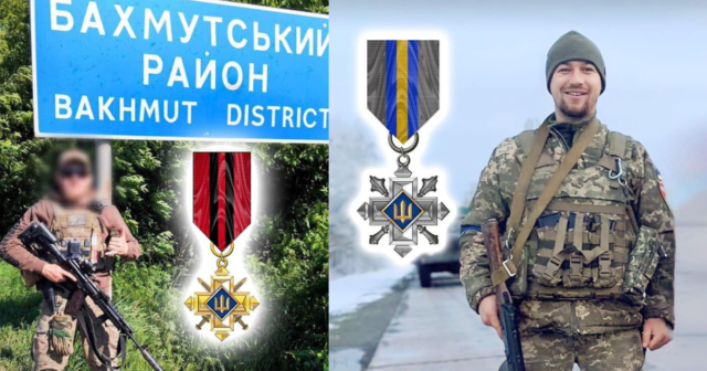 Двох бійців з Вінниччини нагородили нагрудними знаками Головнокомандувача ЗСУ