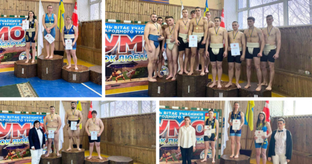 Вінницькі спортсмени виграли 10 золотих, 8 срібних та 16 бронзових медалей на Чемпіонаті України з сумо