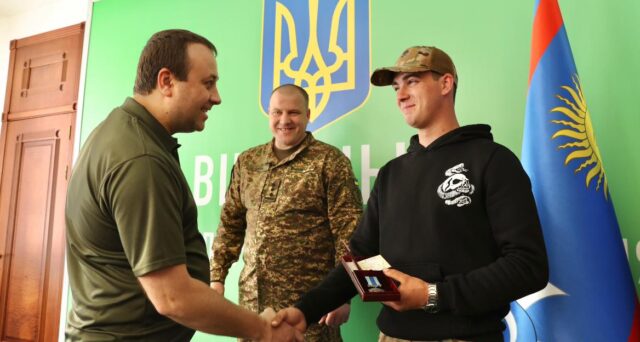 Військовий з Вінниччини Богдан Димчак отримав медаль «За військову службу Україні»