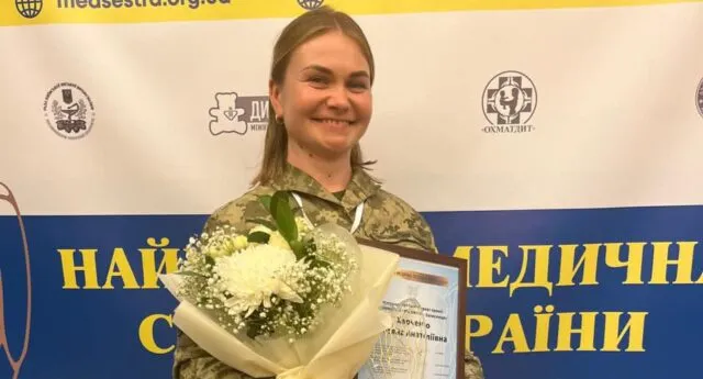 Військову з Вінниччини Тетяну Харченко визнали однією з найкращих медсестер України