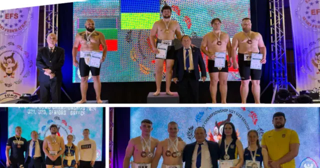 Вінницькі спортсмени здобули три золоті, сім срібних та п’ять бронзових нагород на чемпіонаті Європи з сумо