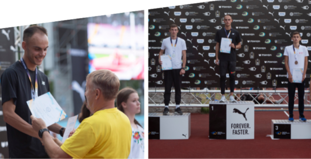 Вінницькі спортсмени здобули чотири медалі на чемпіонаті України з легкої атлетики серед дорослих та молоді