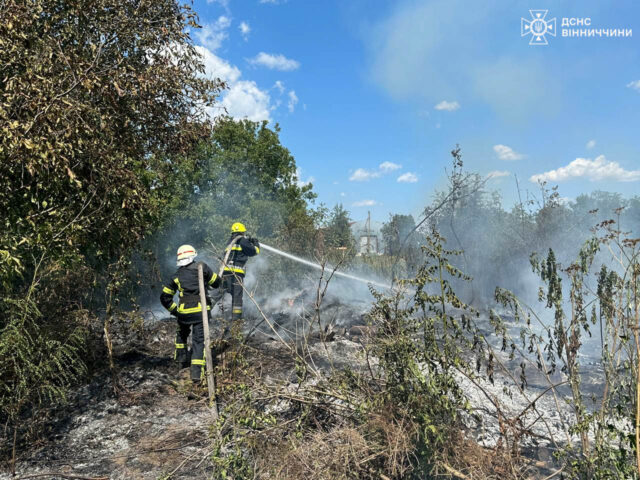 Минулої доби на Вінниччині бійці ДСНС ліквідували 25 пожеж на відкритих територіях