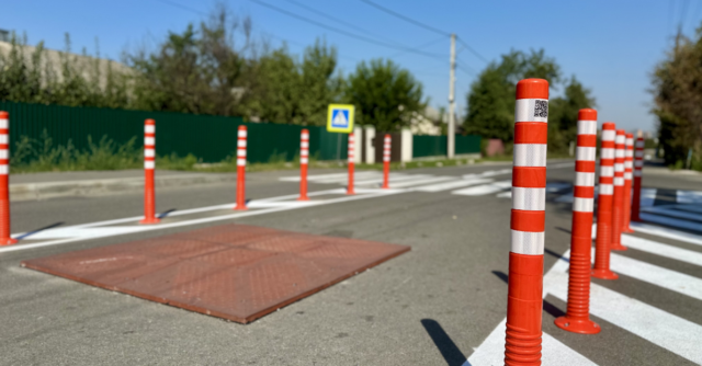 Біля ліцею у Вінницьких Хуторах створили дорожню безпекову зону