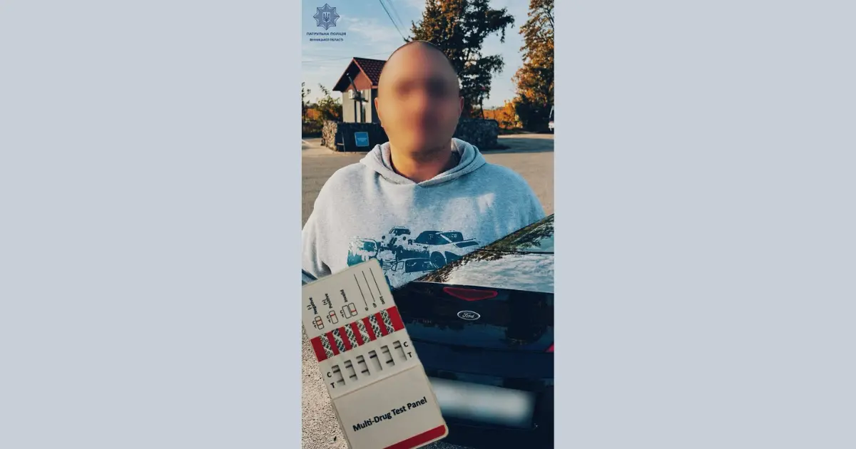 На Вінниччині патрульні виявили водія, який втретє за рік кермував у стані сп’яніння